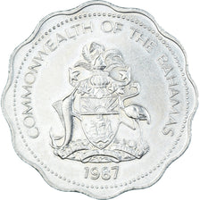 Moeda, Baamas, 10 Cents, 1987