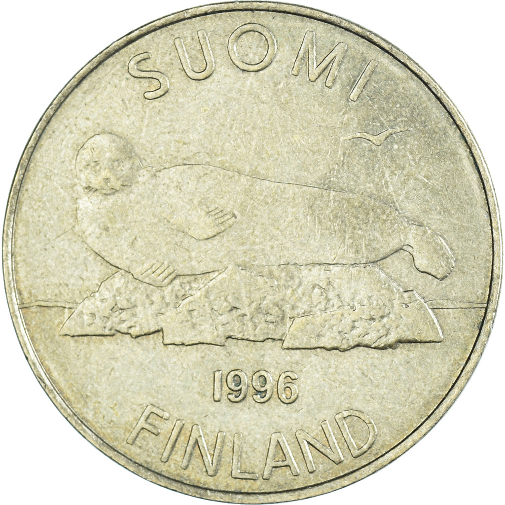 Münze, Finnland, 5 Markkaa, 1996