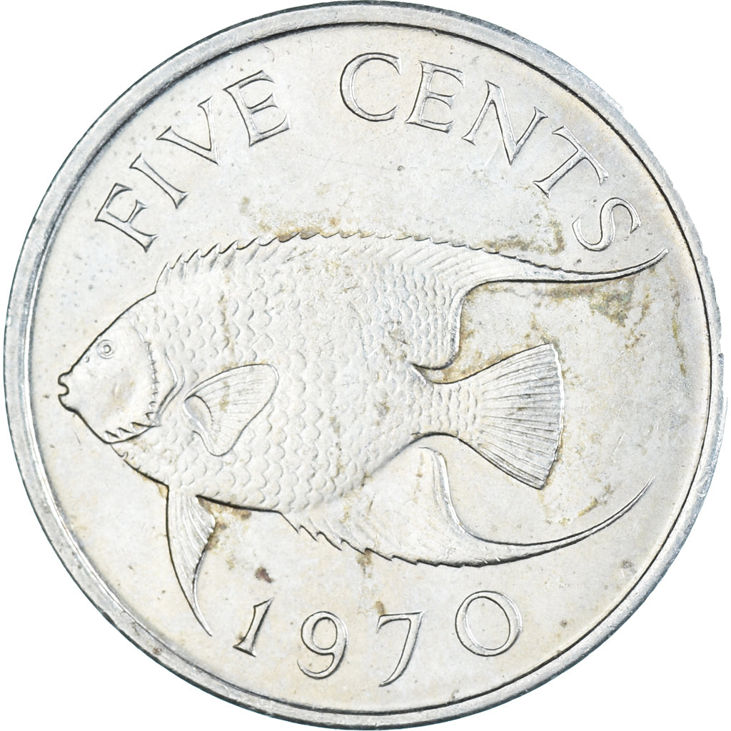Munten, Bermuda, 5 Cents, 1970