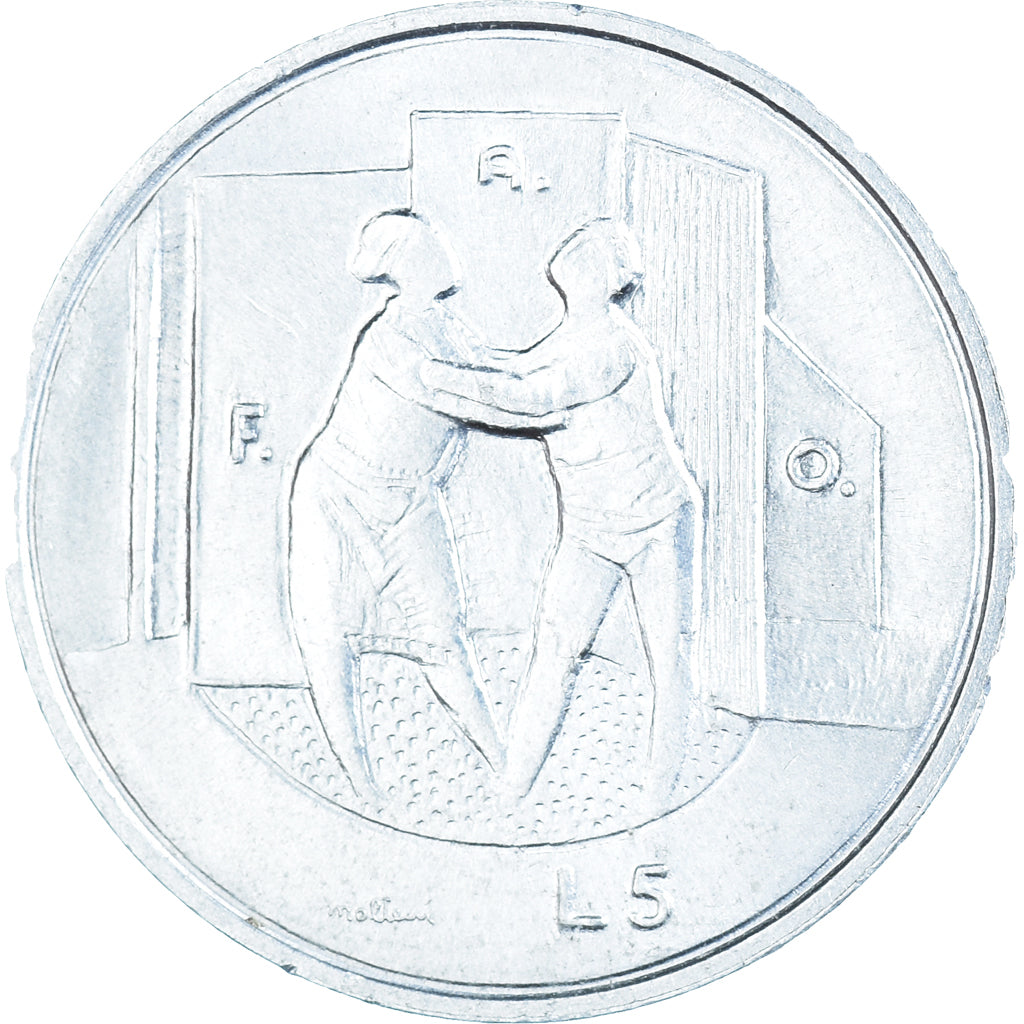 Moneta, San Marino, 5 Lire, 1976
