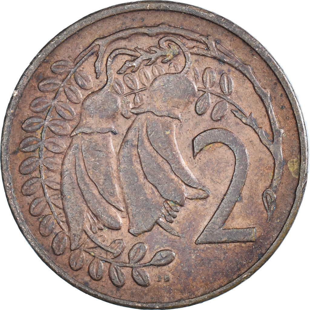 Moeda, Nova Zelândia, 2 Cents, 1971