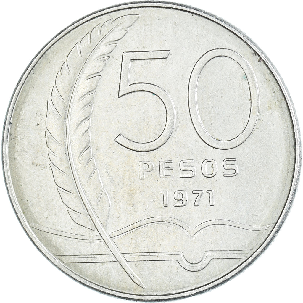 Moneda, Uruguay, 50 Pesos, 1971