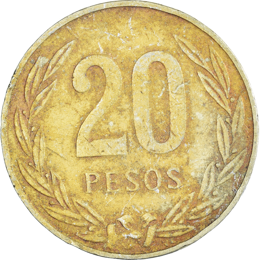 Moneta, Colombia, 20 Pesos, 1984