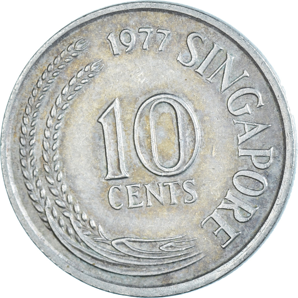 Coin, Singapore, 10 Cents, 1977