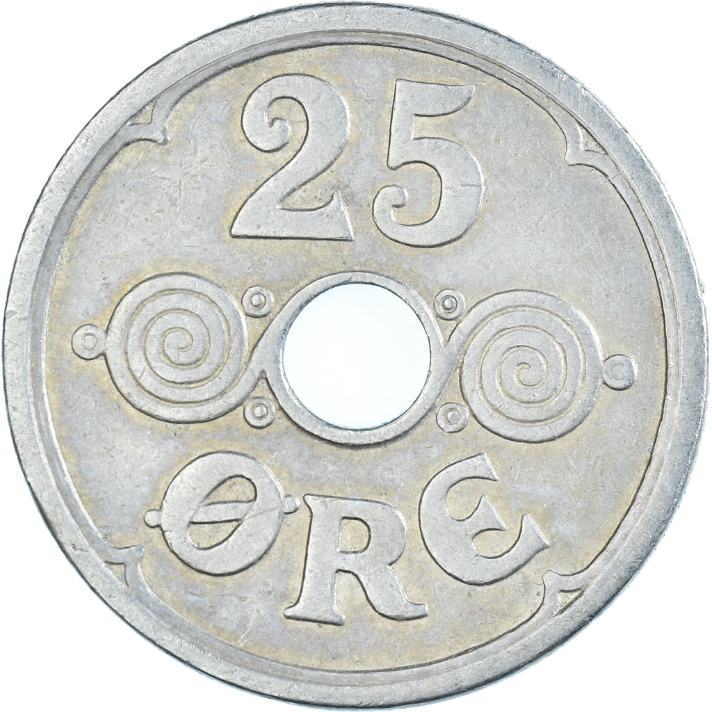 Monnaie, Danemark, 25 Öre, 1934