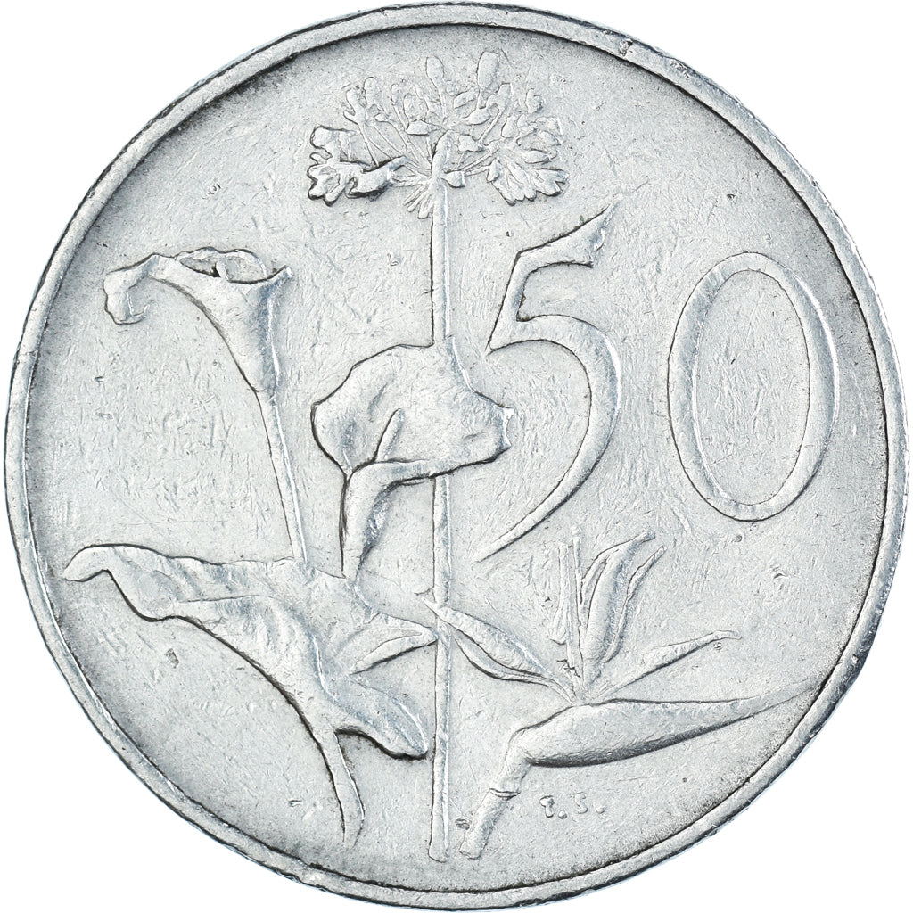 Moneda, Sudáfrica, 50 Cents, 1974