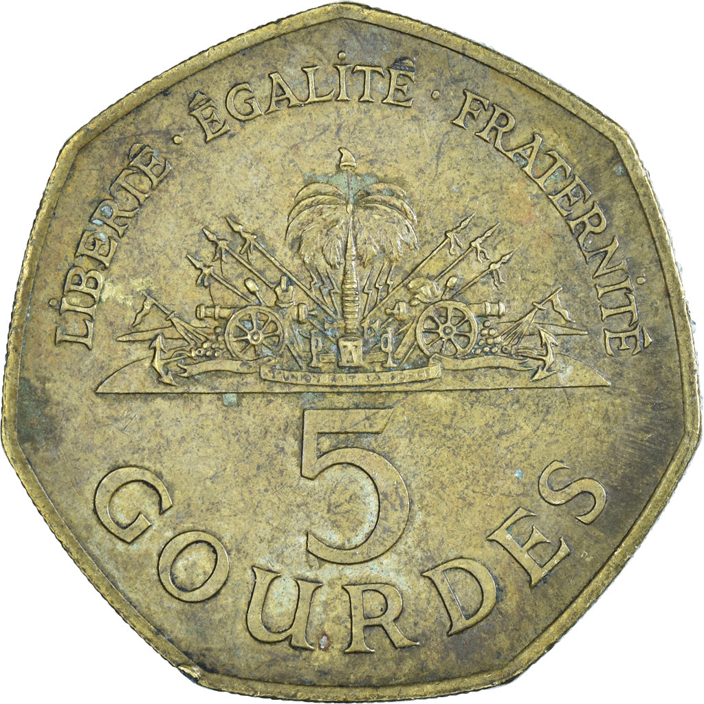 Munten, Haïti, 5 Gourdes, 1995