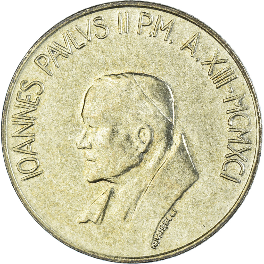 Moneda, Vaticano, 200 Lire, 1991