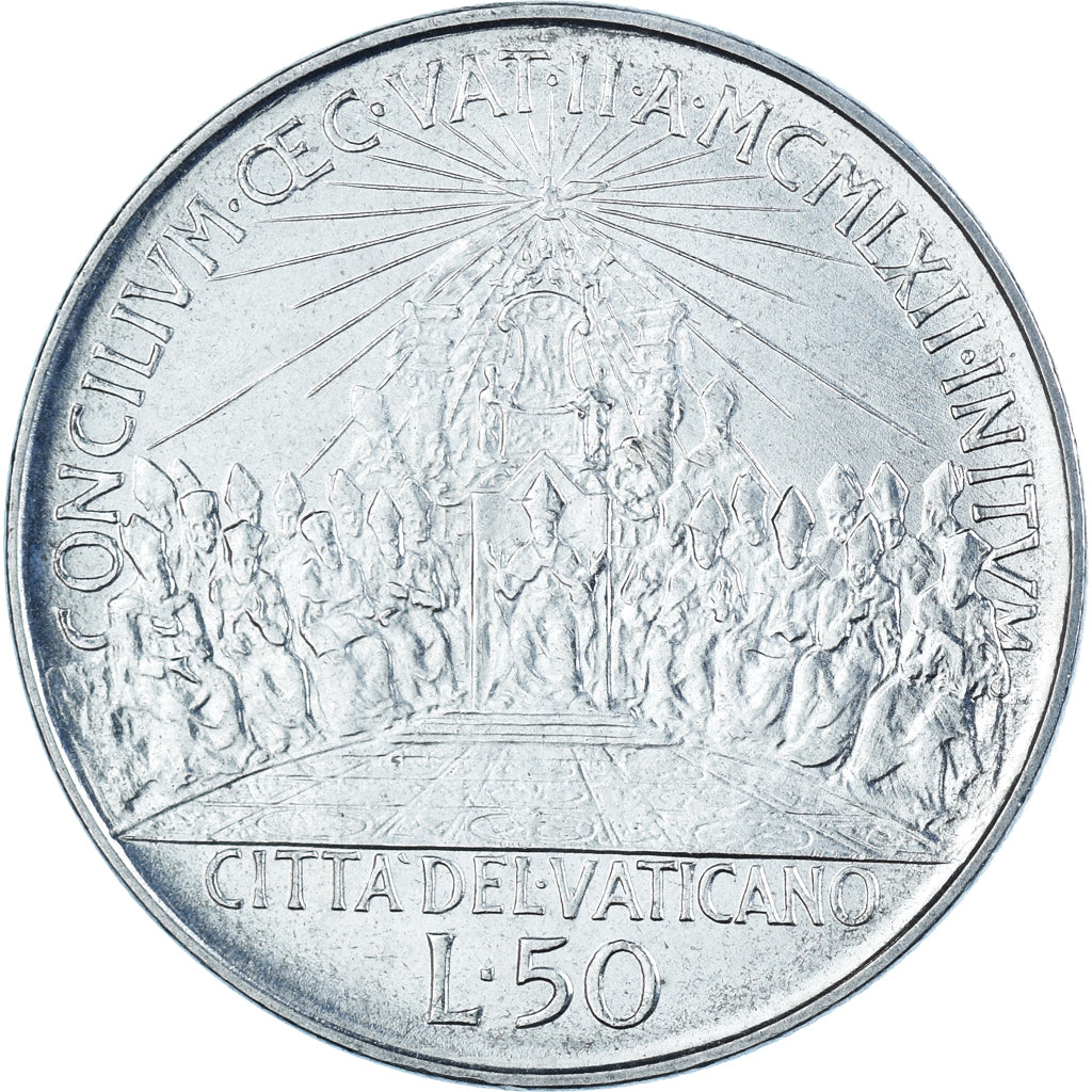 Coin, Vatican, 50 Lire, 1962