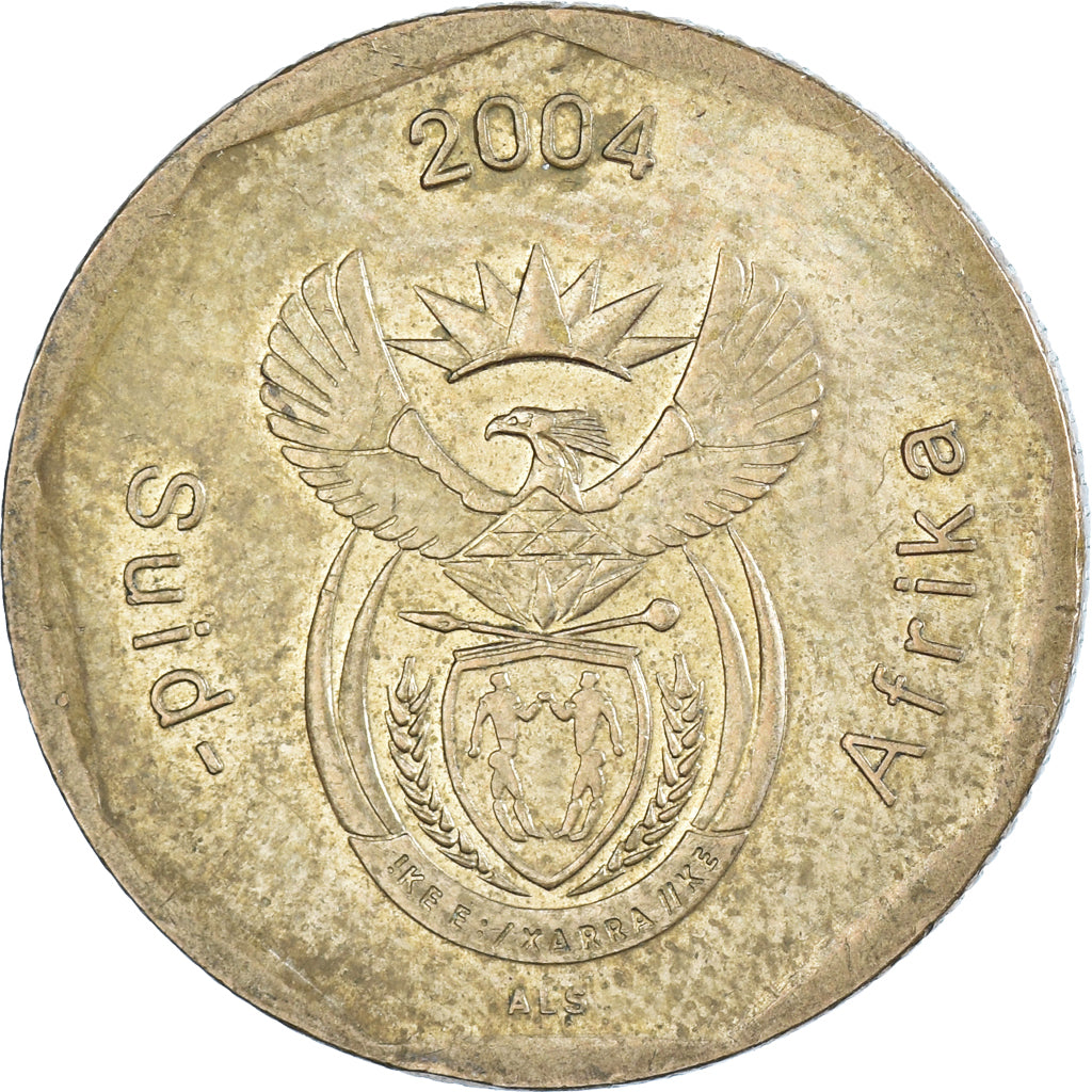 Coin, South Africa, 50 Cents, 2004