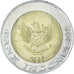 Münze, Indonesien, 1000 Rupiah, 1996