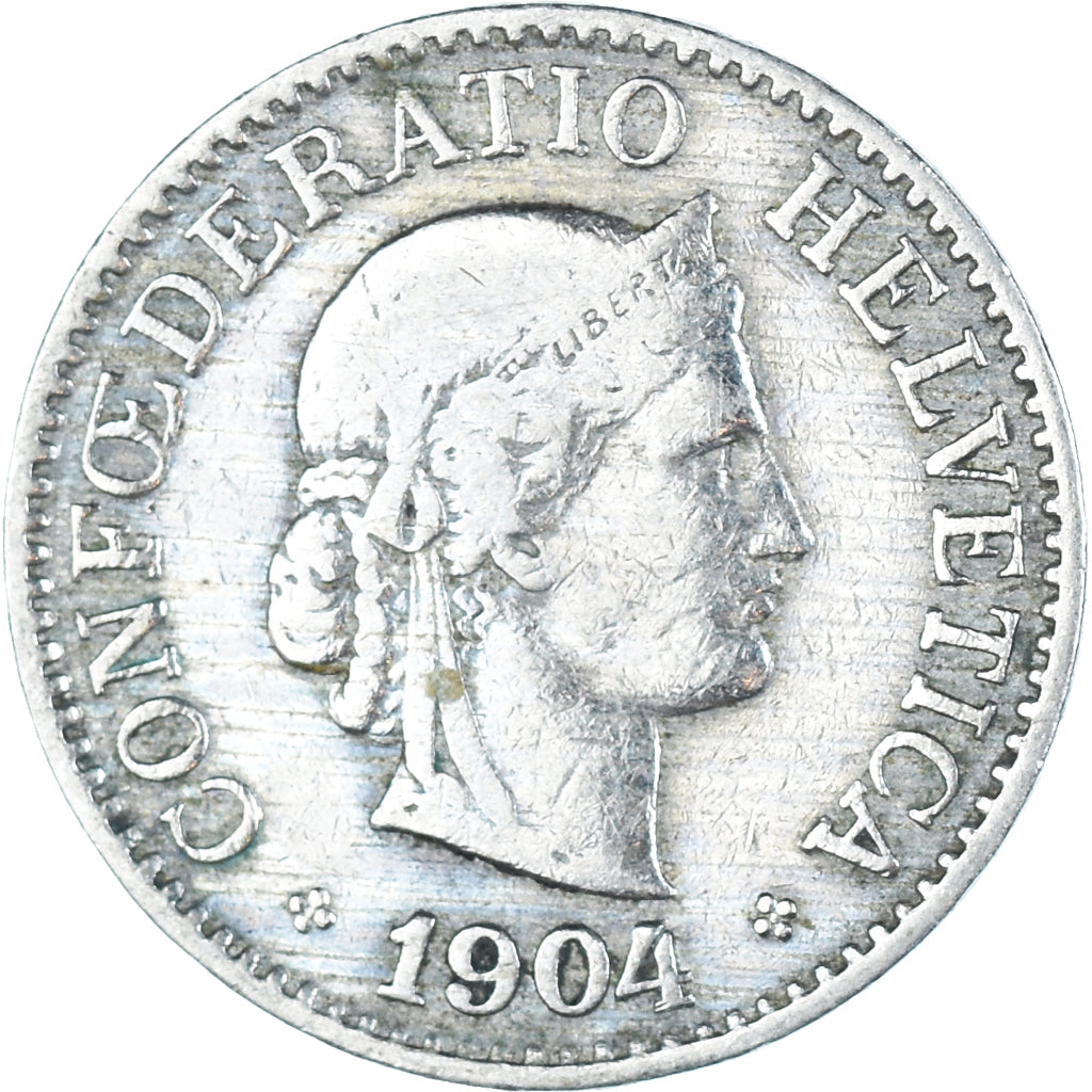 Moneda, Suiza, 10 Rappen, 1904