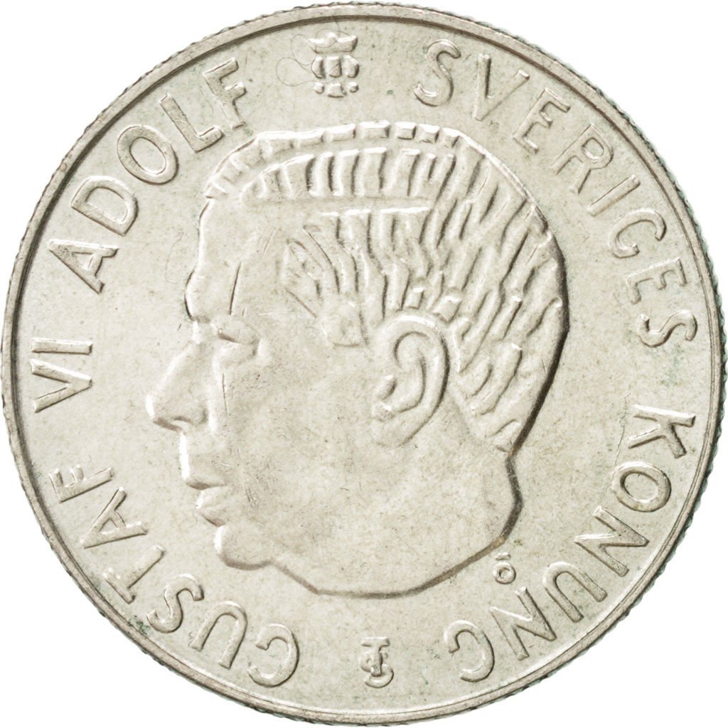 Sweden Krona 1957 KM:826 AU(55-58) Silver 25