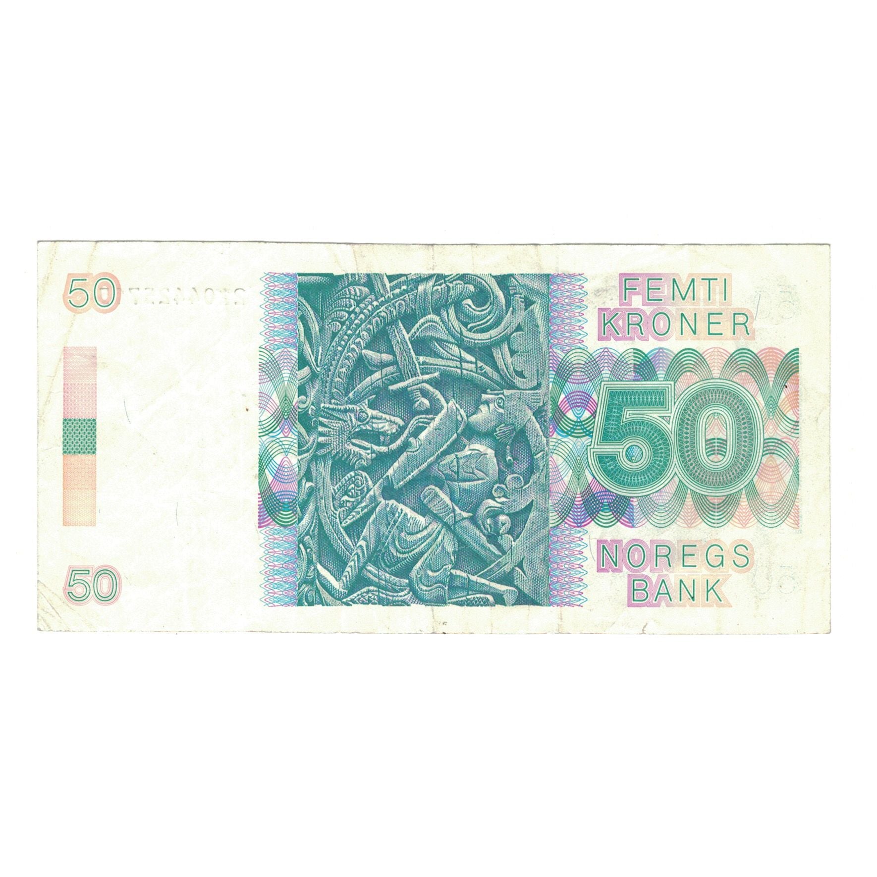 Geldschein, Norwegen, 50 Kroner, 1989, 1989, KM:42e, SS