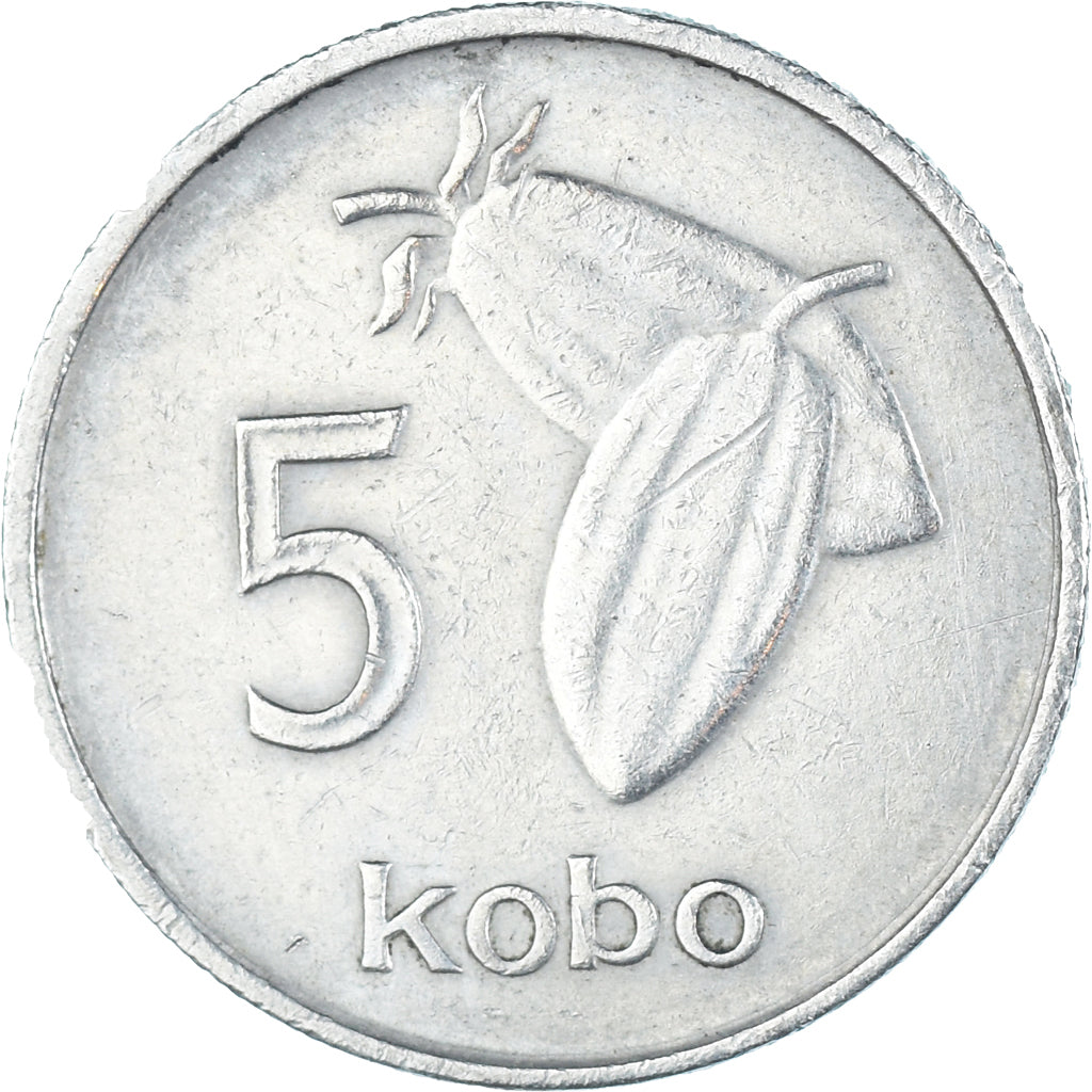 Coin, Nigeria, 5 Kobo, 1973