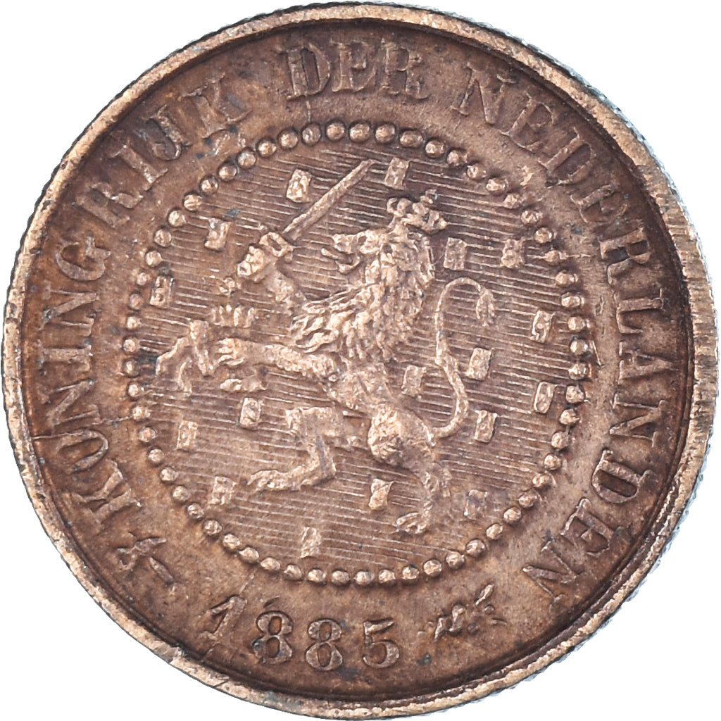 Moneda, Países Bajos, 1/2 Cent, 1885