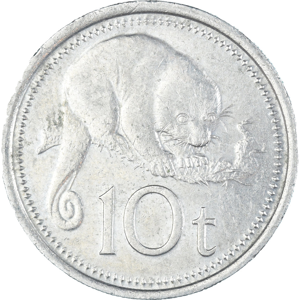 Münze, Guinea, 10 Toea, 1976