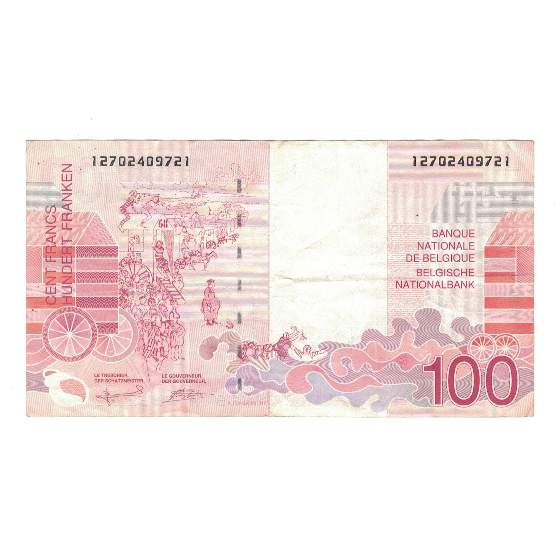 Banknote, Belgium, 100 Francs, Undated (1995-2001), KM:147, EF(40-45)