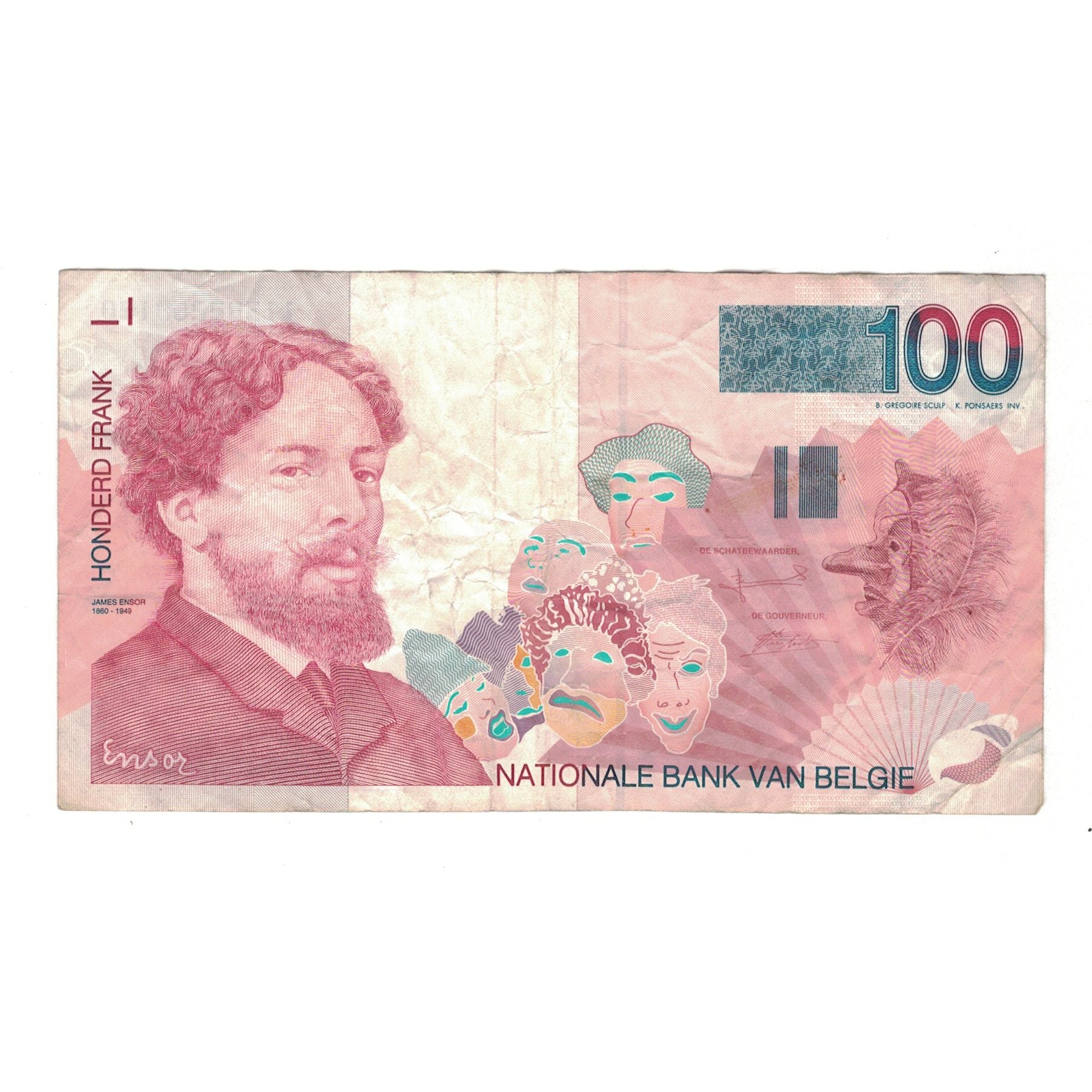Banknote, Belgium, 100 Francs, Undated (1995-2001), KM:147, VF(30-35)