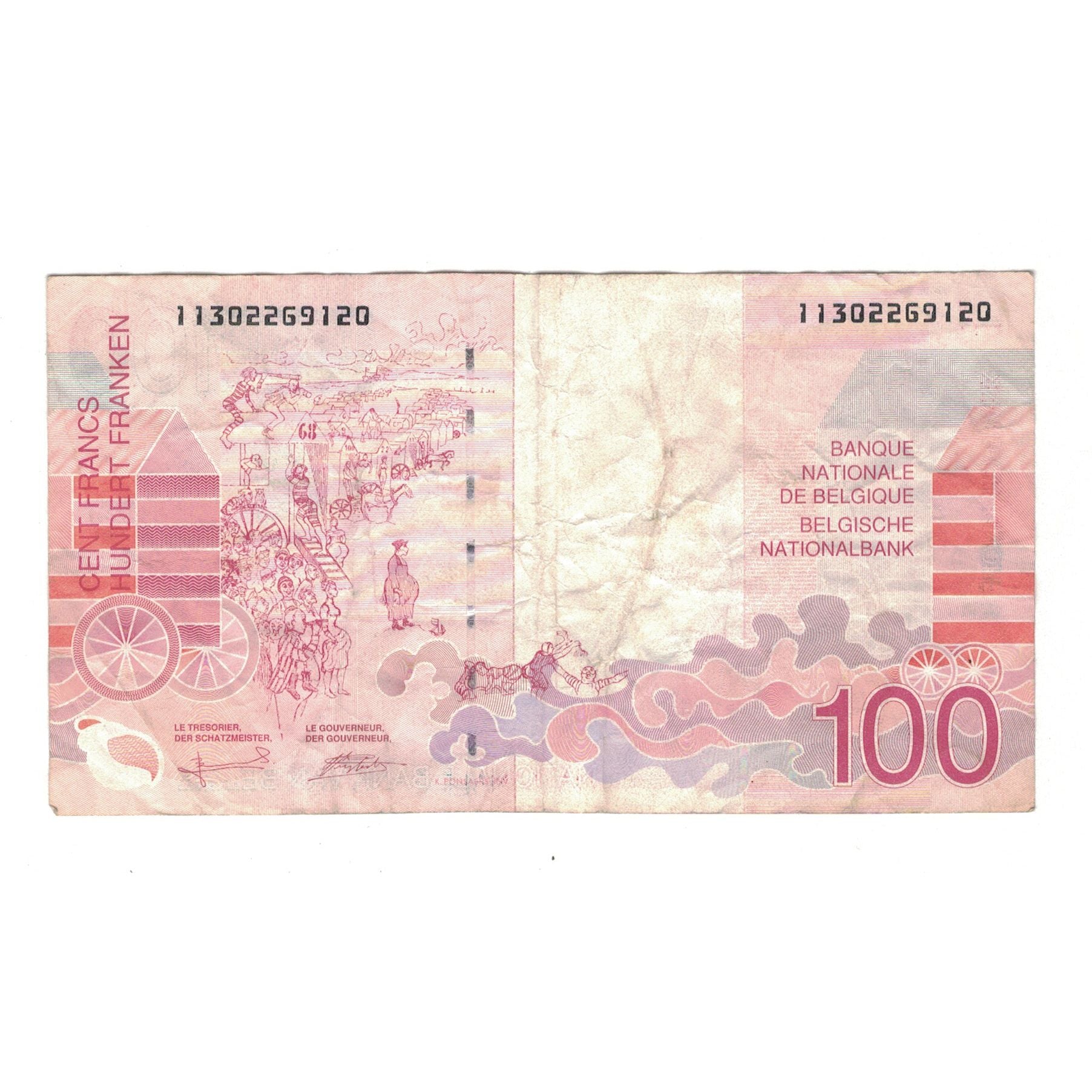 Banknote, Belgium, 100 Francs, Undated (1995-2001), KM:147, VF(30-35)