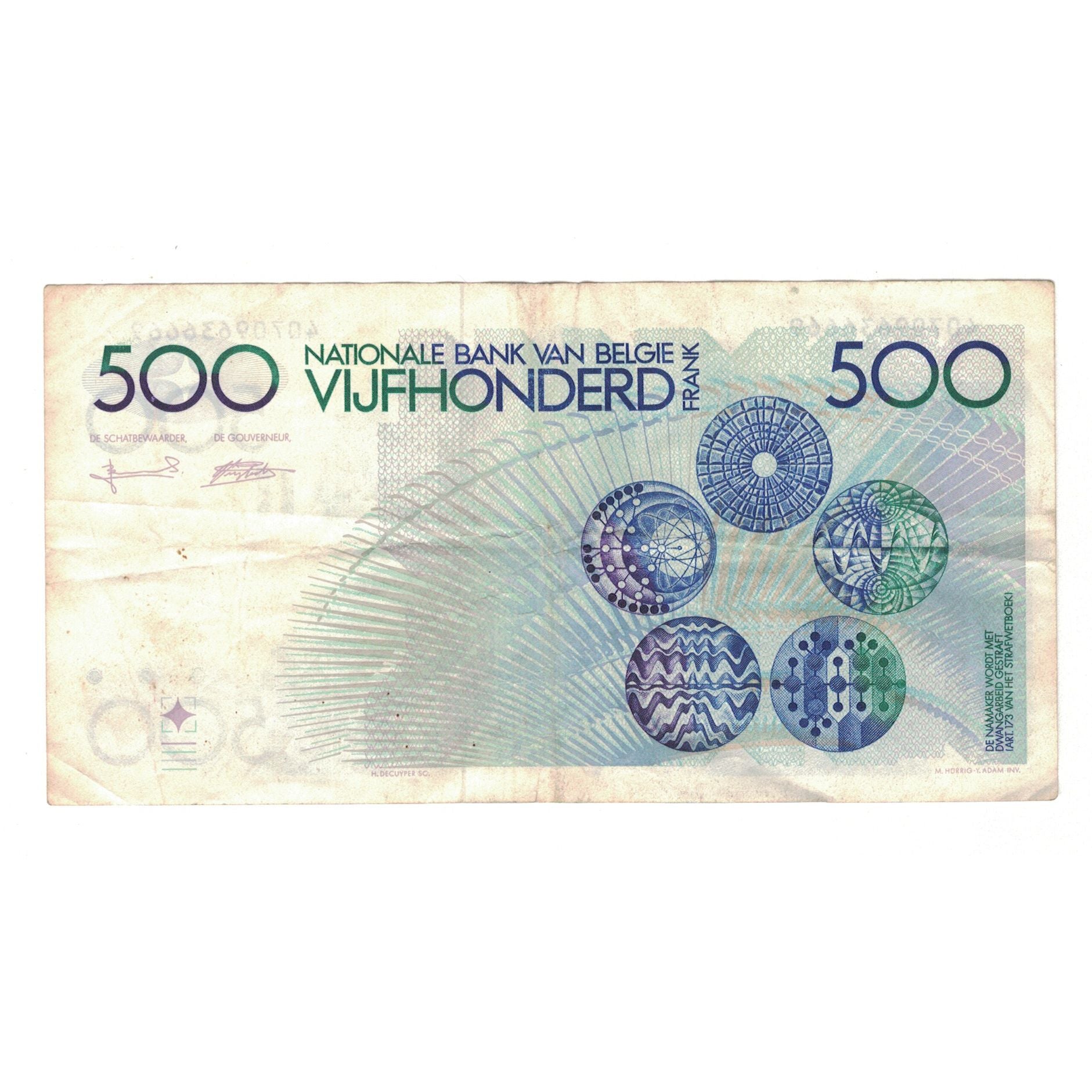 Banknote, Belgium, 500 Francs, KM:143a, EF(40-45)