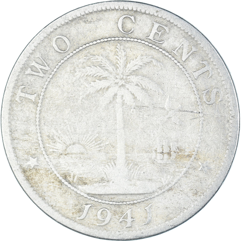 Monnaie, Libéria, 2 Cents, 1941