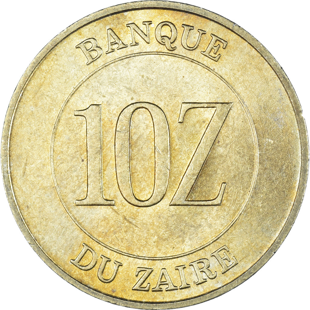 Münze, Zaire, 10 Zaïres, 1988