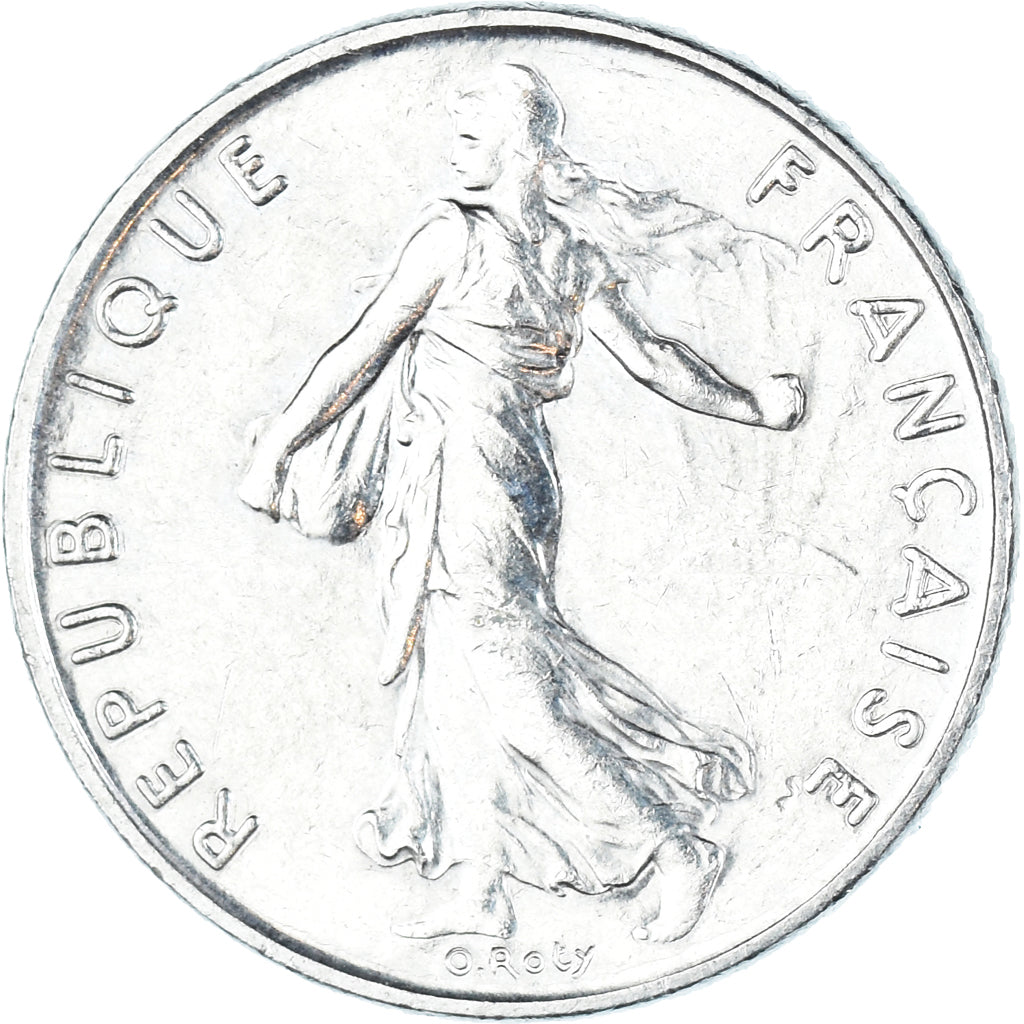 Monnaie, France, 1/2 Franc, 1989