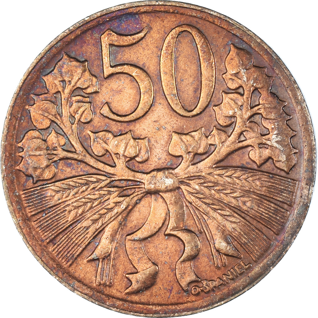 Coin, Czechoslovakia, 50 Korun, 1947