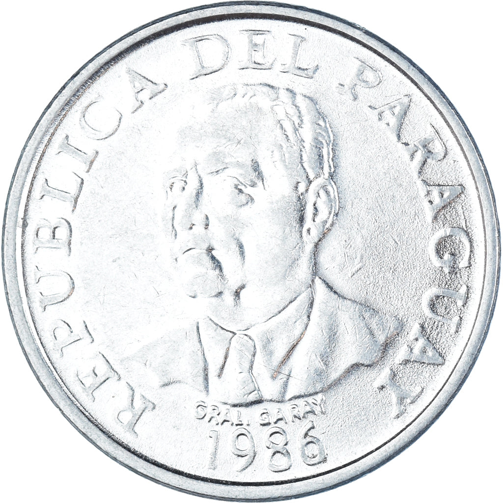 Moneda, Paraguay, 10 Guaranies, 1986
