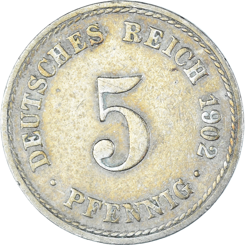 Coin, Germany, 5 Pfennig, 1902