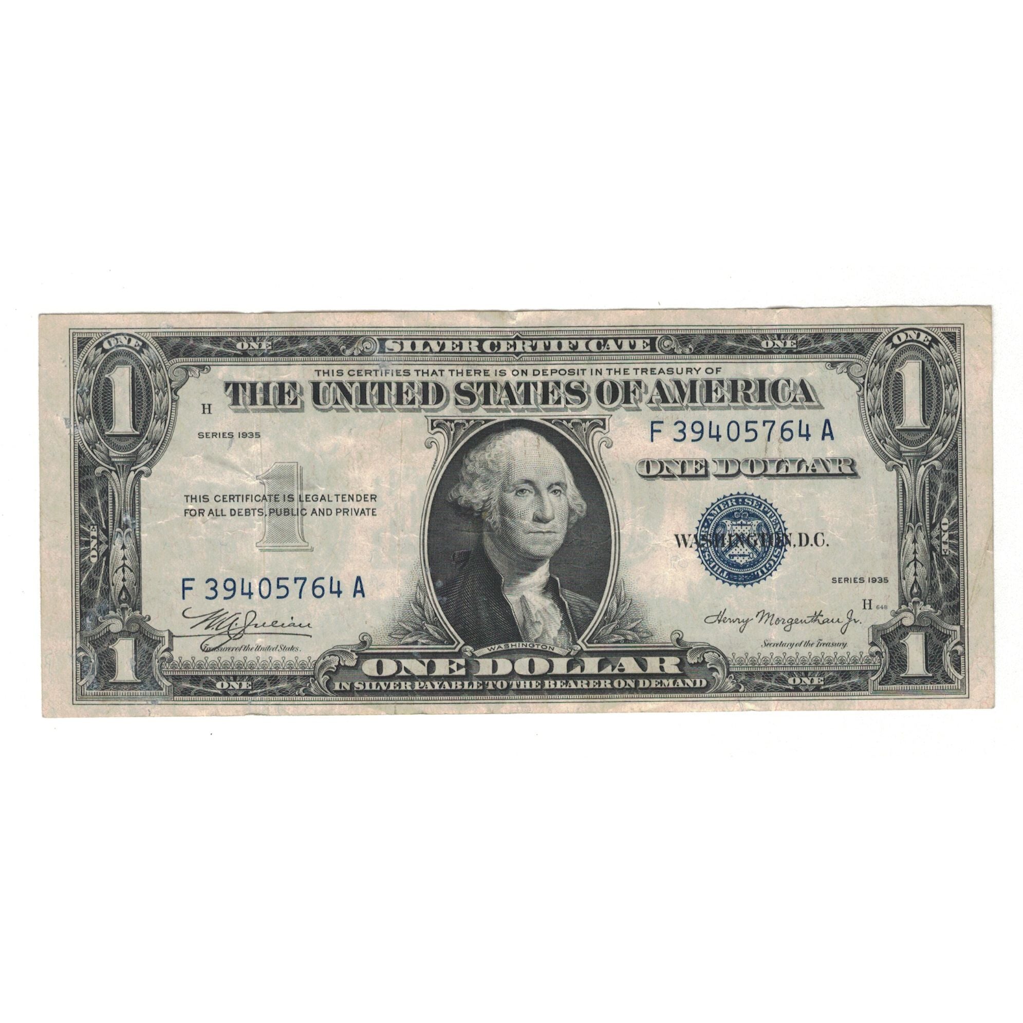 Billet, États-Unis, 1 Dollar, 1935, TTB