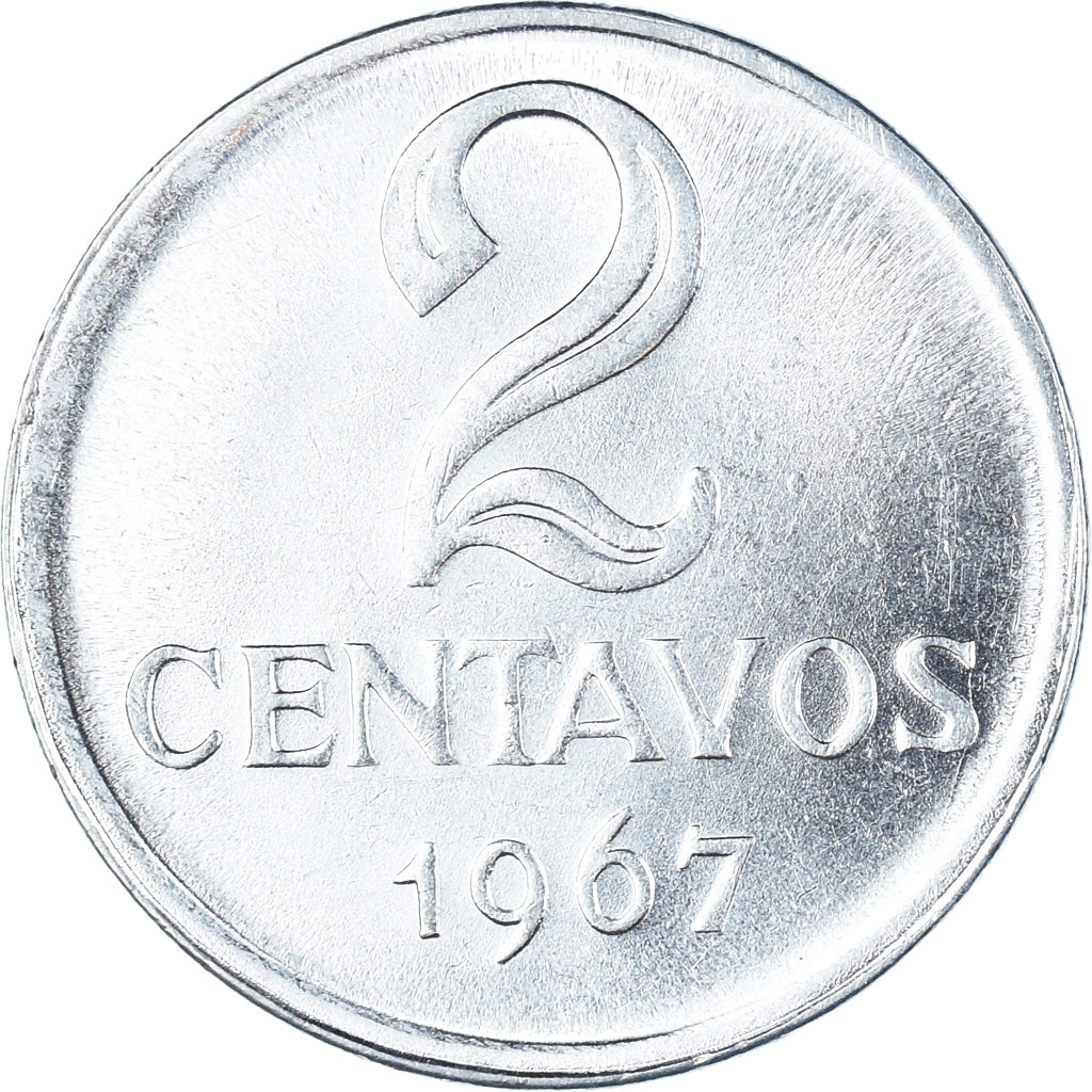 Coin, Brazil, 2 Centavos, 1967