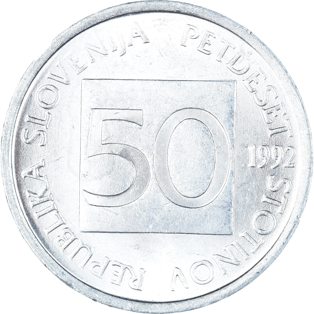 Moneta, Słowenia, 50 Stotinov, 1992