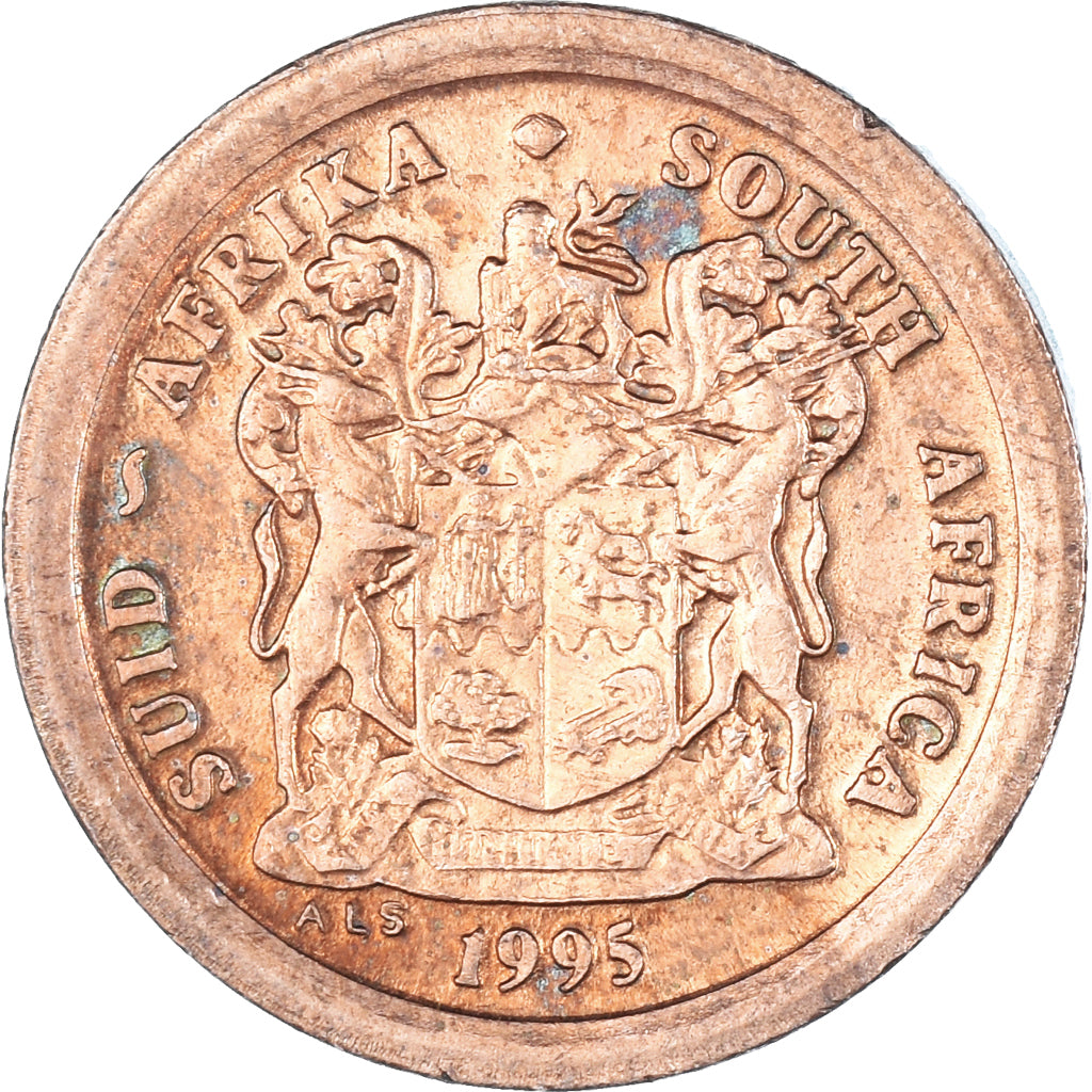 Moeda, África do Sul, 2 Cents, 1995