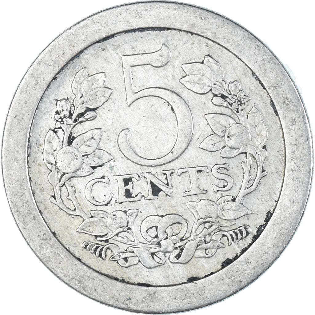 Moeda, Países Baixos, 5 Cents, 1907