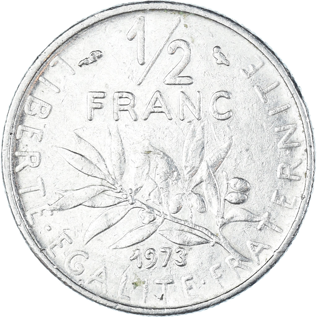 Münze, Frankreich, 1/2 Franc, 1973