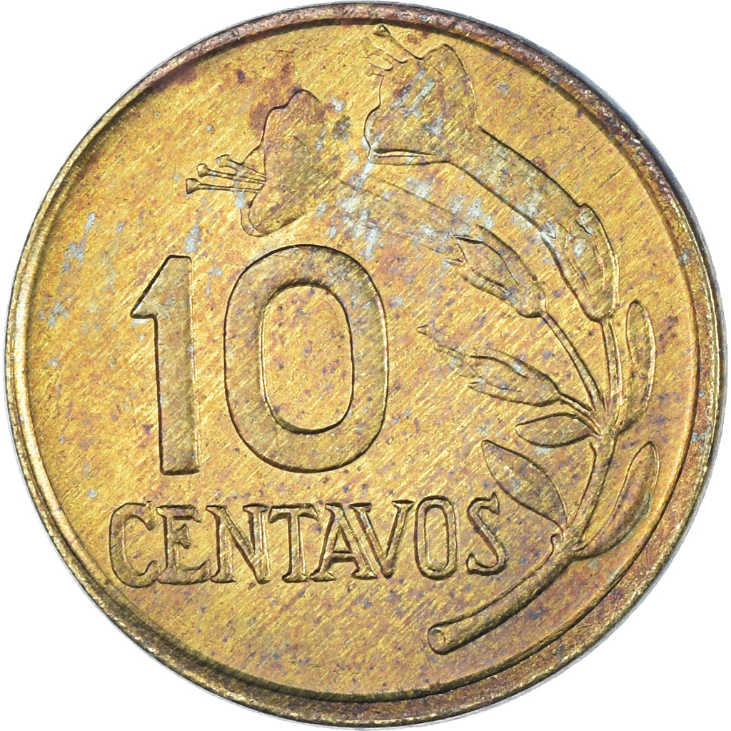 Moeda, Peru, 10 Centavos, 1975