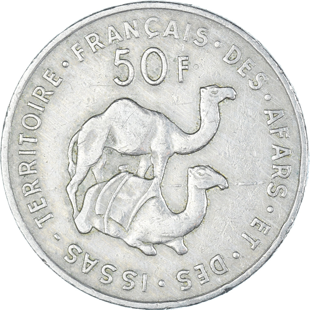 Coin, FRENCH AFARS & ISSAS, 50 Francs, 1975