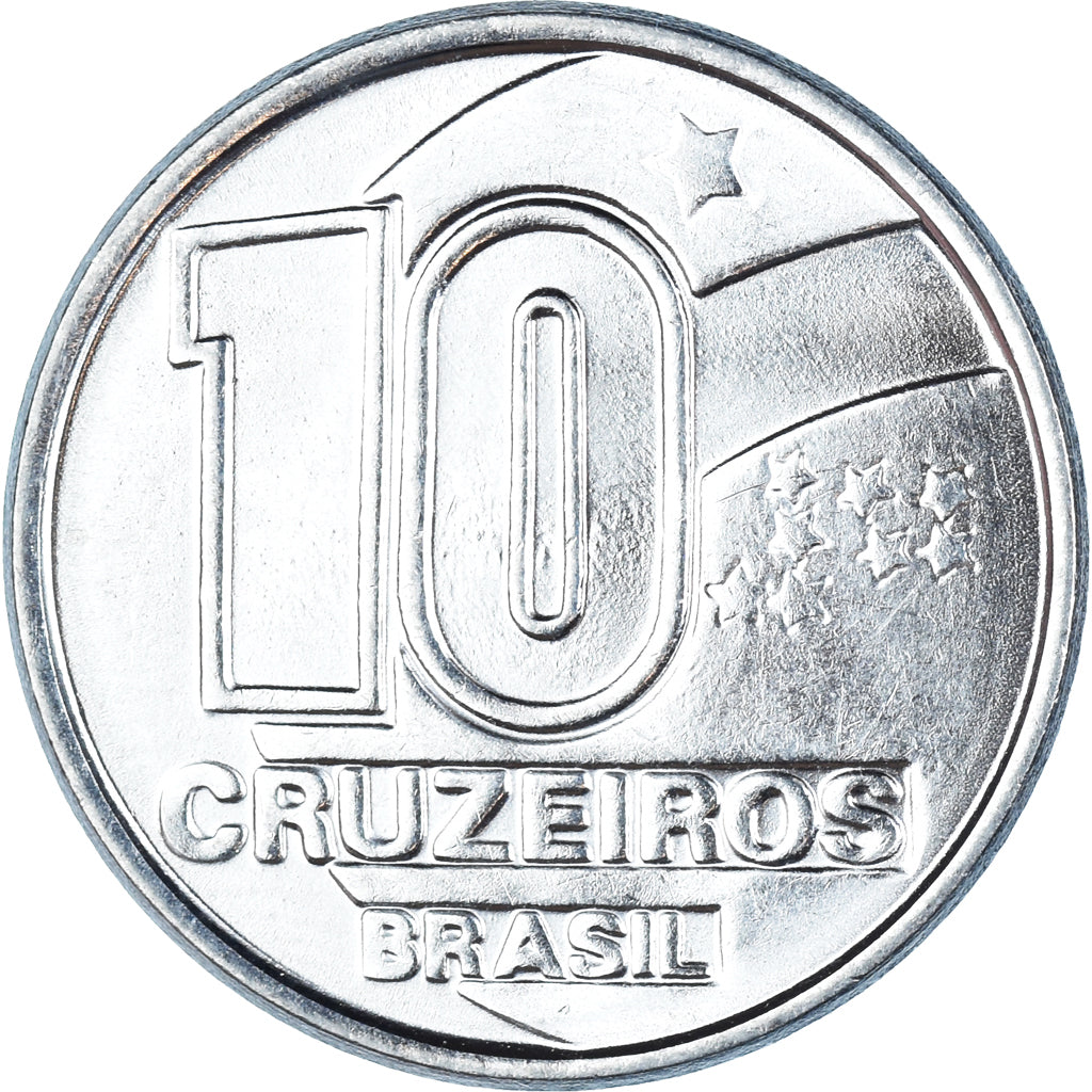 Moneda, Brasil, 10 Cruzeiros, 1991