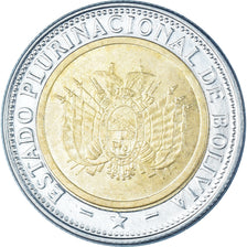 Moeda, Bolívia, 5 Bolivianos, 2010