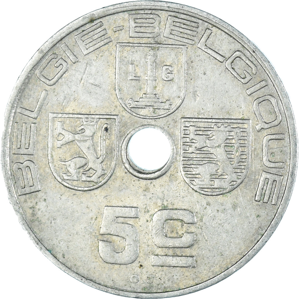 Münze, Belgien, 5 Centimes, 1939