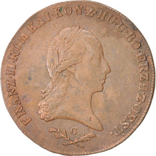 Austria, Franz II (I), 6 Kreuzer, 1800, BB, Rame, KM:2128