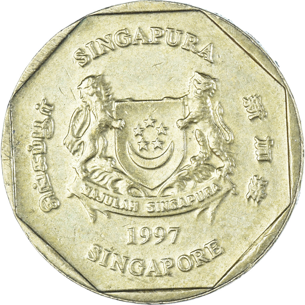 Coin, Singapore, Dollar, 1997