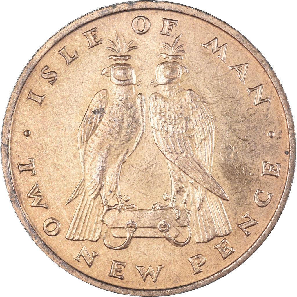 Coin, Isle of Man, 2 New Pence, 1971