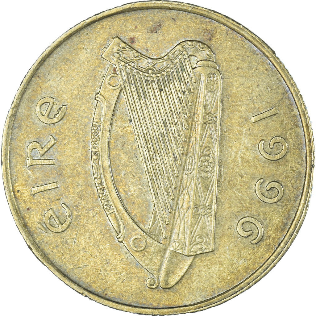 Moeda, Irlanda, 20 Pence, 1996