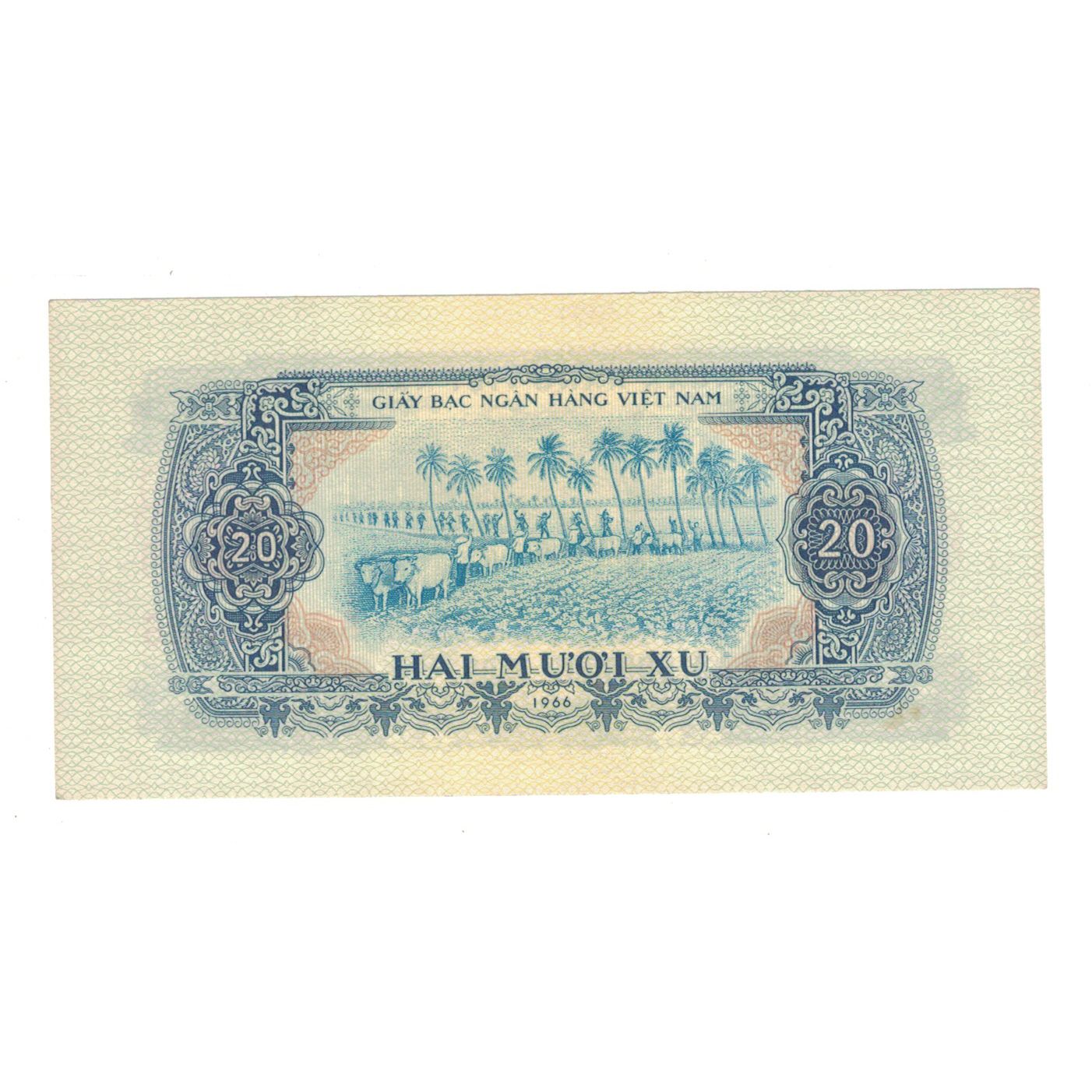 Banknote, South Viet Nam, 20 Xu, 1966, KM:38a, UNC(63)