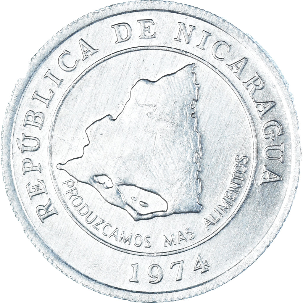 Coin, Nicaragua, 10 Centavos, 1974