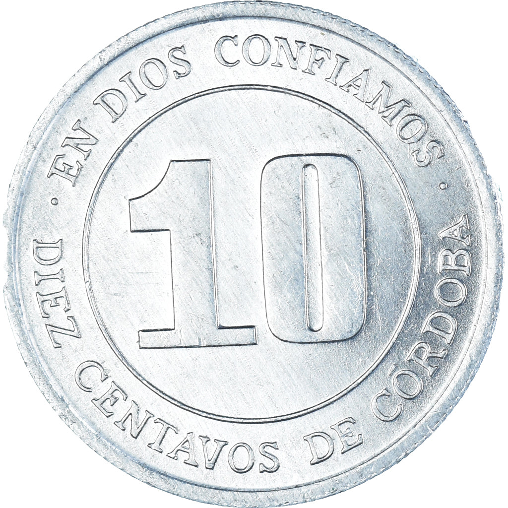 Coin, Nicaragua, 10 Centavos, 1974