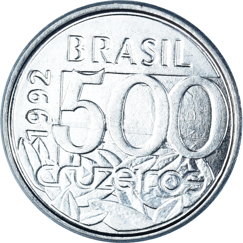 Coin, Brazil, 500 Cruzeiros, 1992
